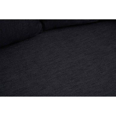 Orsina Azalea Black Fabric 2 Seater Sofa | Modern Gold Frame Loveseat