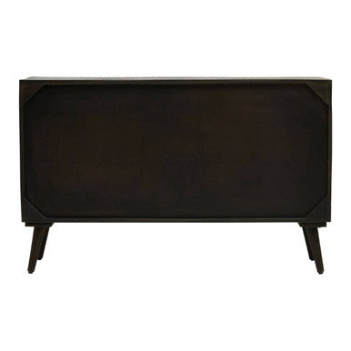 Orsina Arti Three-Door Sideboard – Gold Accent Wooden Storage Cabinet