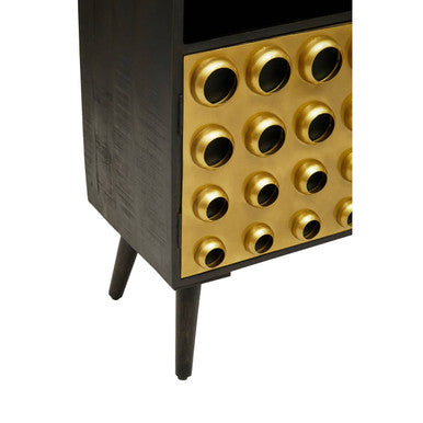Orsina Arti Mango Wood Sideboard – Mid-Century Two Door Storage Cabinet