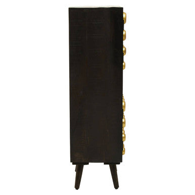 Orsina Arti Mango Wood Tall Cabinet – Two Door Modern Retro Storage