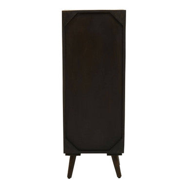 Orsina Arti Mango Wood Tall Cabinet – Two Door Modern Retro Storage