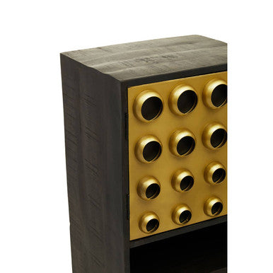 Orsina Arti Mango Wood Tall Cabinet – Two Door Modern Retro Storage