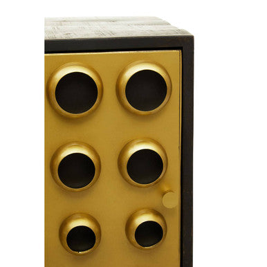 Orsina Arti Mango Wood Tall Cabinet – Two Door Modern Retro Storage