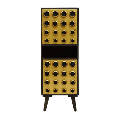Orsina Arti Mango Wood Tall Cabinet – Two Door Modern Retro Storage