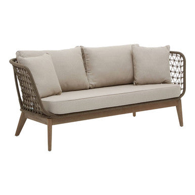 Orsina Opus 3 Seater Grey Sofa – Modern Woven Fabric Living Room Couch
