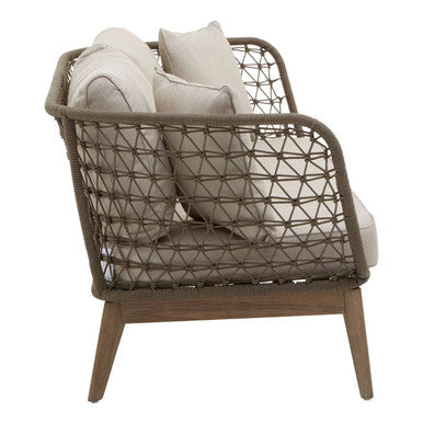 Orsina Opus 3 Seater Grey Sofa – Modern Woven Fabric Living Room Couch