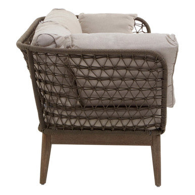 Orsina Opus 3-Seater Sofa – Mid-Century Woven Bronze and Charcoal