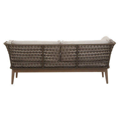 Orsina Opus 3-Seater Sofa – Mid-Century Woven Bronze and Charcoal