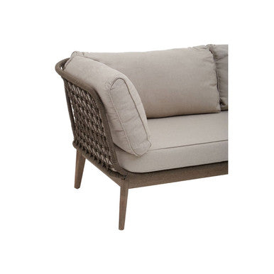 Orsina Opus 3-Seater Sofa – Mid-Century Woven Bronze and Charcoal