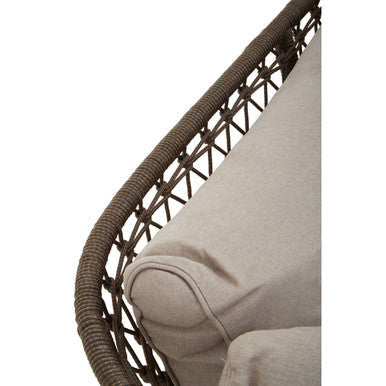 Orsina Opus 3-Seater Sofa – Mid-Century Woven Bronze and Charcoal