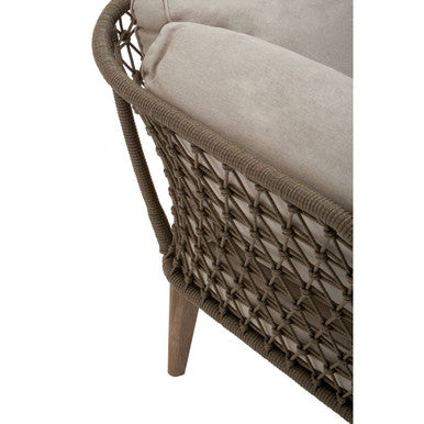 Orsina Opus 3-Seater Sofa – Mid-Century Woven Bronze and Charcoal