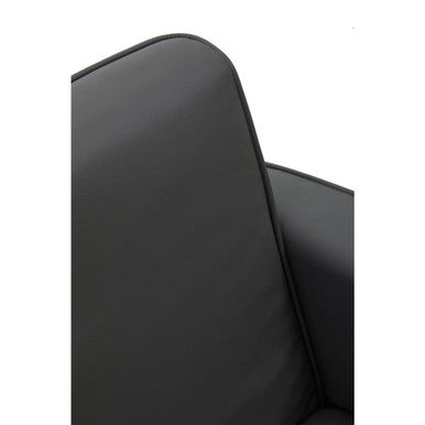 Orsina Wester Grey Leather Effect Swivel Chair | Modern Office Chair