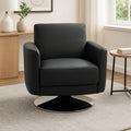 Orsina Wester Grey Leather Effect Swivel Chair | Modern Office Chair