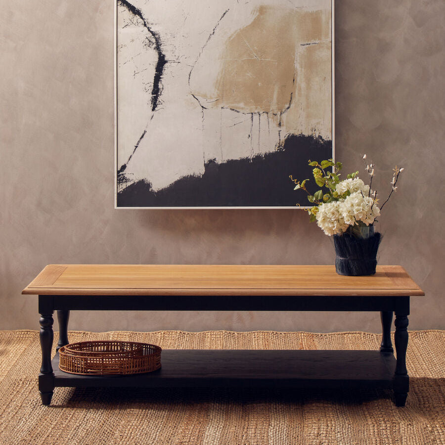 Orsina Kensington Townhouse Antique Oak Coffee Table with Storage
