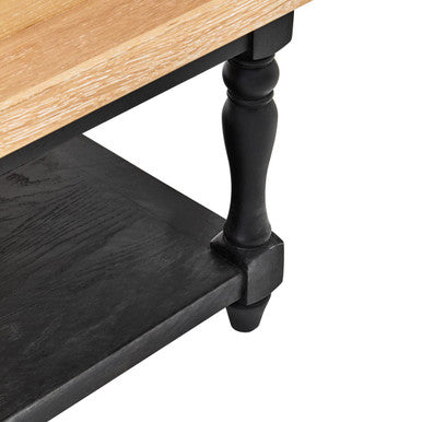Orsina Kensington Townhouse Antique Oak Coffee Table with Storage