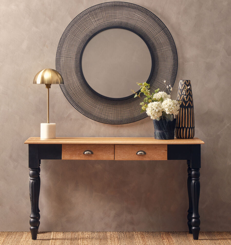 Orsina Kensington Townhouse Oak Veneer 2-Drawer Console Table