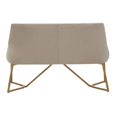 Orsina Vieste Mink Velvet Bench – Mid-Century Modern Bedroom Seating