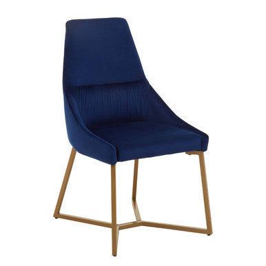 Orsina Vieste Midnight Velvet Dining Chair | Mid-Century Modern Seating