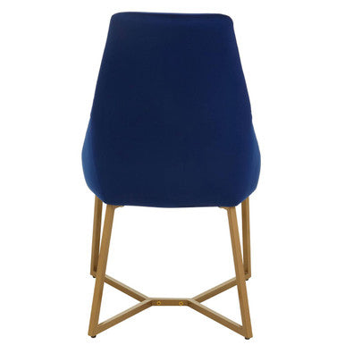 Orsina Vieste Midnight Velvet Dining Chair | Mid-Century Modern Seating