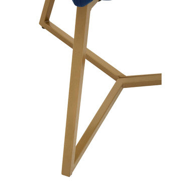 Orsina Vieste Midnight Velvet Dining Chair | Mid-Century Modern Seating
