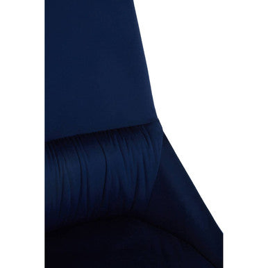 Orsina Vieste Midnight Velvet Dining Chair | Mid-Century Modern Seating