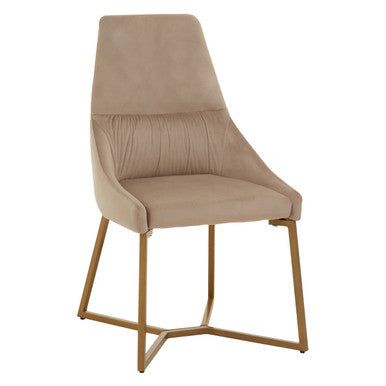 Orsina Vieste Velvet Dining Chair – Mink Grey Contemporary Seating