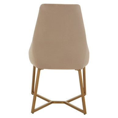 Orsina Vieste Velvet Dining Chair – Mink Grey Contemporary Seating