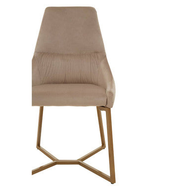 Orsina Vieste Velvet Dining Chair – Mink Grey Contemporary Seating