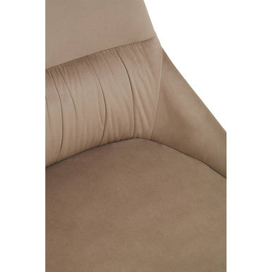Orsina Vieste Velvet Dining Chair – Mink Grey Contemporary Seating