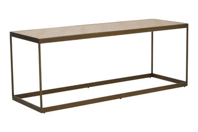 Orsina Grenoble Coffee Table – Brown Oak Veneer and Brushed Brass