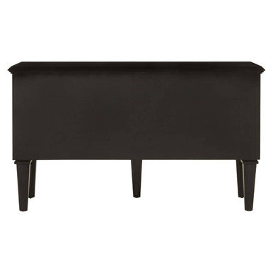 Orsina Telese Black Sideboard | Mirrored Lattice Modern Buffet