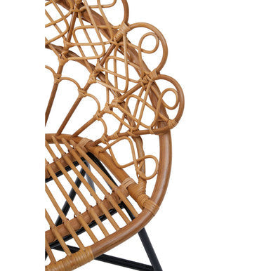 Orsina Java Natural Rattan Peacock Chair – Boho Accent Statement Seating