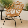 Orsina Java Natural Rattan Peacock Chair – Boho Accent Statement Seating