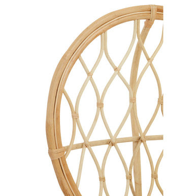 Orsina Java Natural Rattan Curved Accent Chair – Coastal High Back