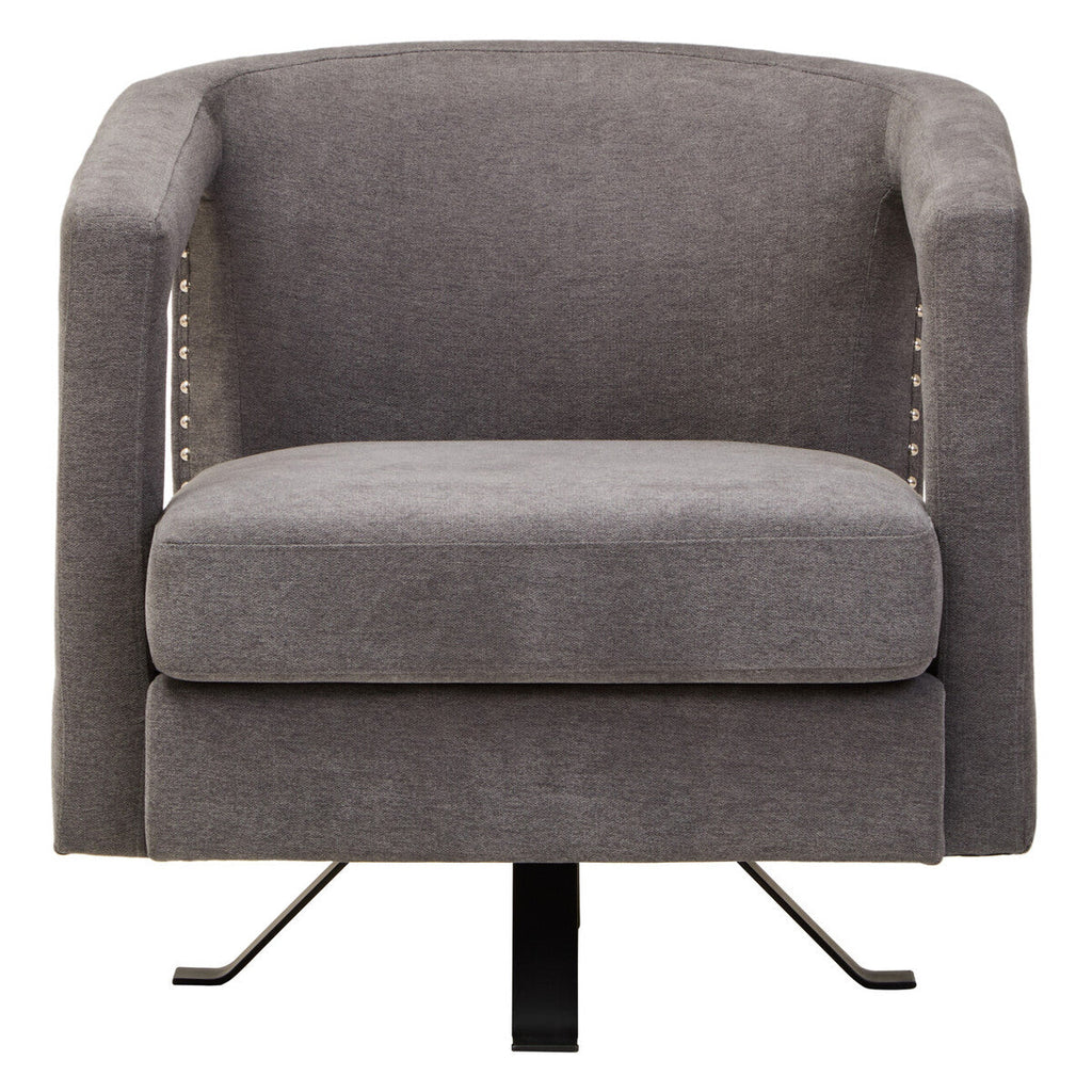 Orsina Hestia Ash Velvet Swivel Chair – Modern Living Room Accent Chair