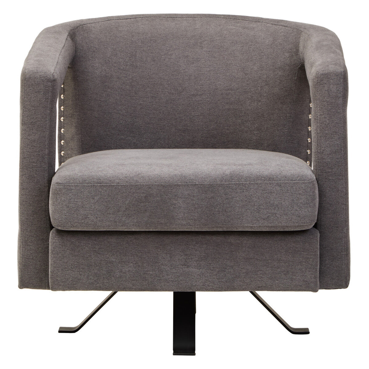 Orsina Hestia Ash Velvet Swivel Chair – Modern Living Room Accent Chair