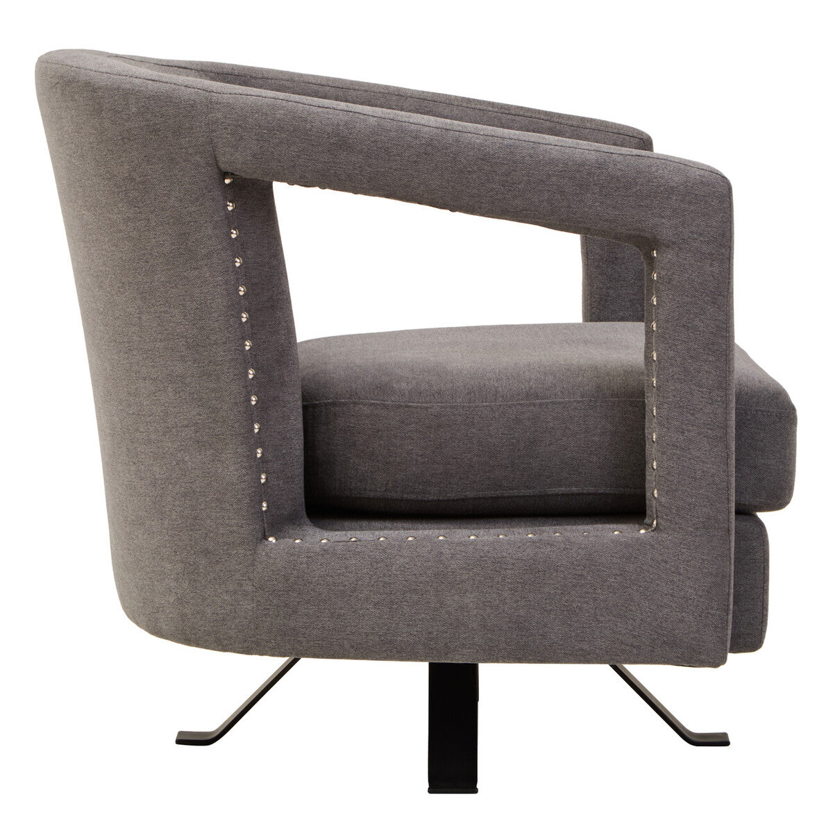 Orsina Hestia Ash Velvet Swivel Chair – Modern Living Room Accent Chair