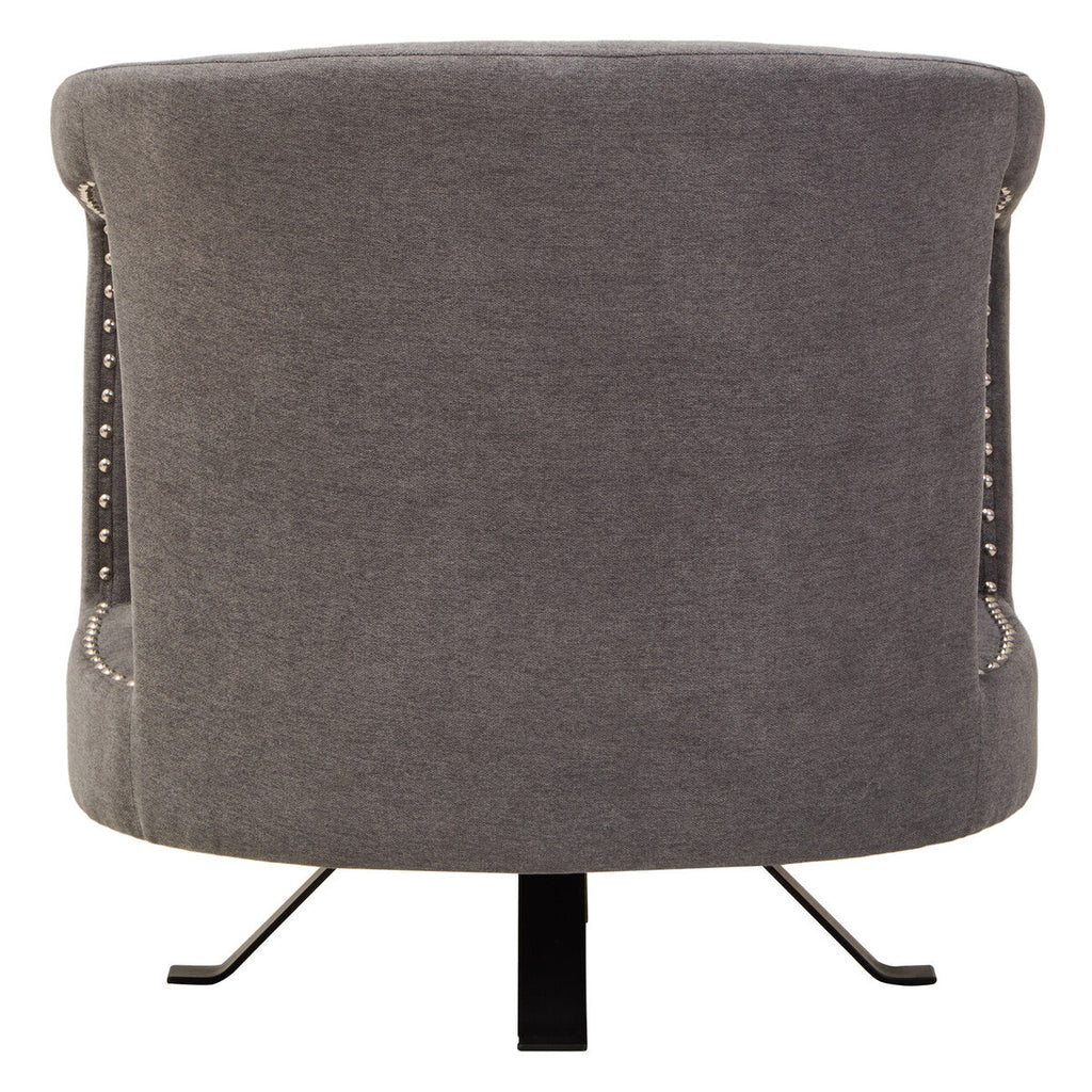 Orsina Hestia Ash Velvet Swivel Chair – Modern Living Room Accent Chair