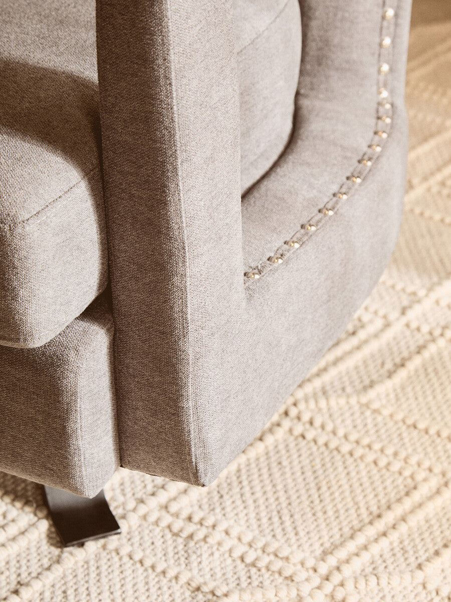 Orsina Hestia Ash Velvet Swivel Chair – Modern Living Room Accent Chair