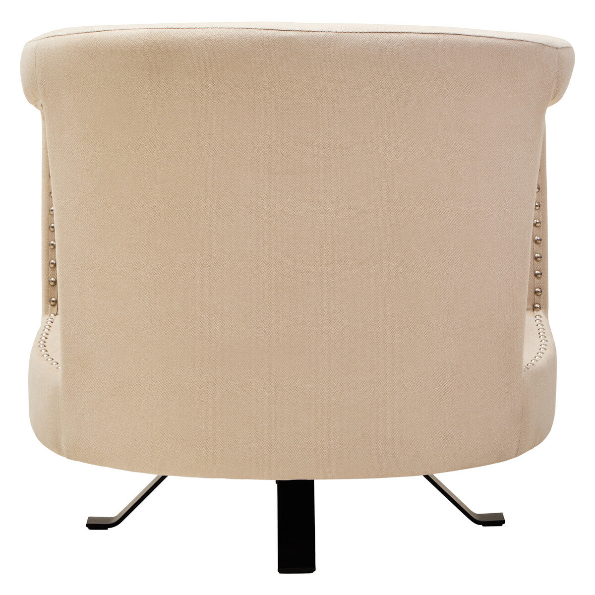 Orsina Hestia Beige Velvet Swivel Chair – Modern Accent Armchair