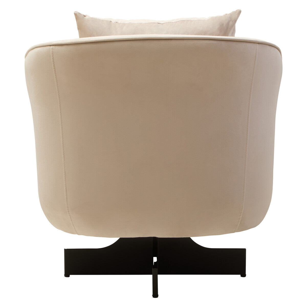 Orsina Hale Cream Velvet Swivel Chair – Modern Upholstered Accent Seat