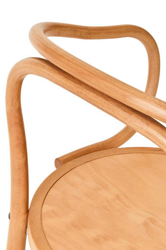 Orsina Lyon Natural Beech Wood Dining Chair | Ergonomic Bistro Style