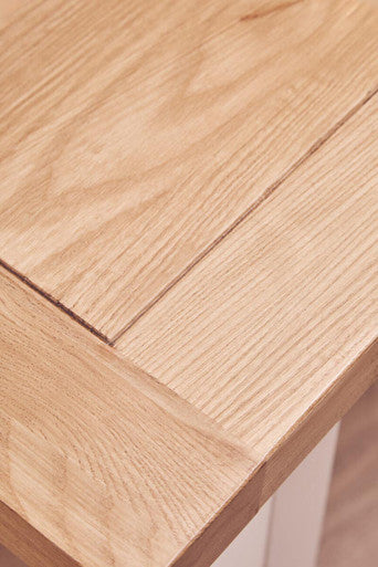 Orsina Parkside Reclaimed Oak Dining Table | White Birch Base - 180cm