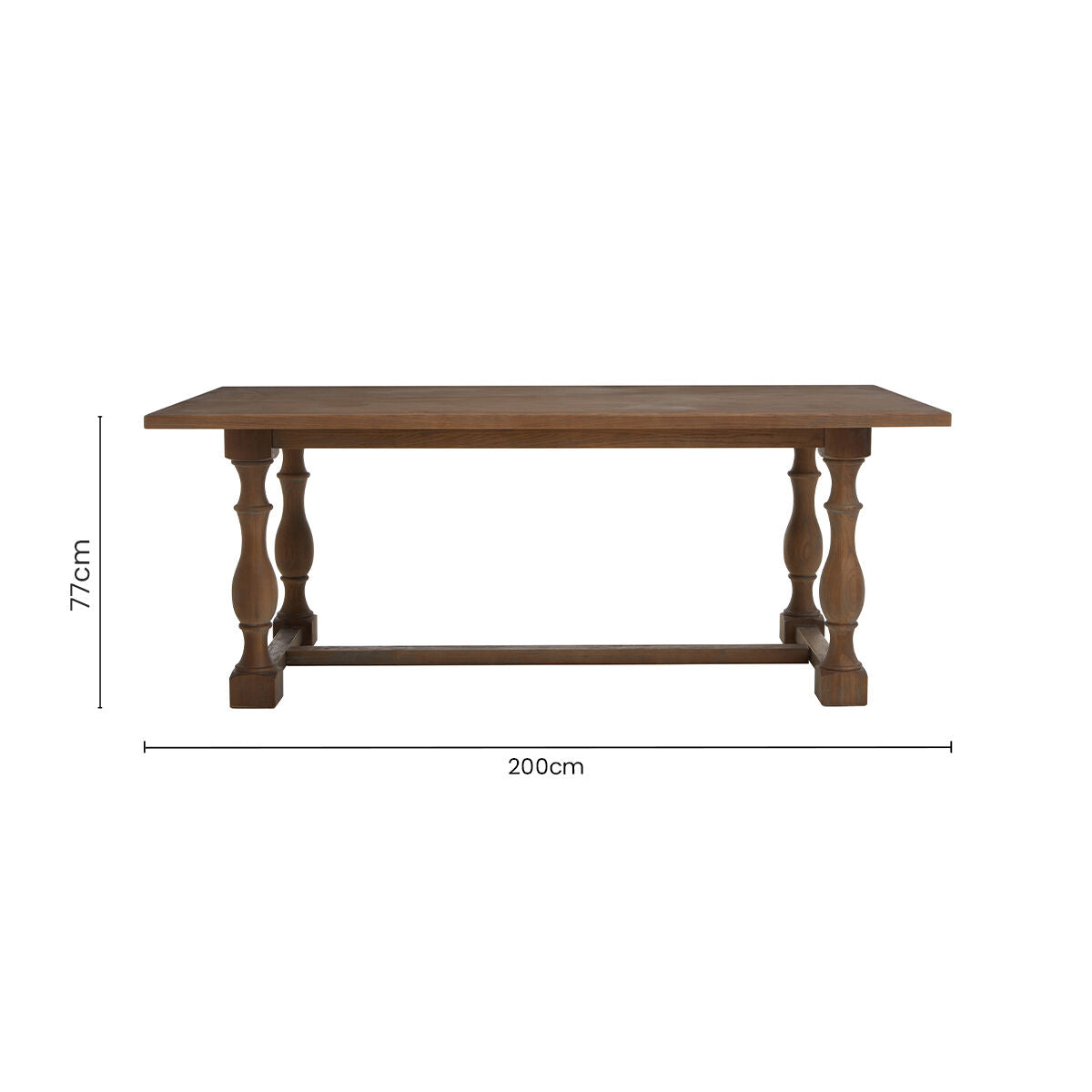 Orsina Parkside Solid Oak Rectangular Dining Table – 200cm