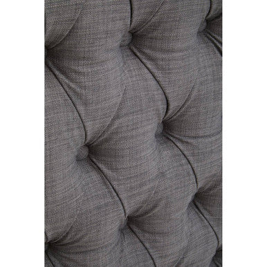 Orsina Parkside Grey King Size Headboard – Wingback Button Tufted