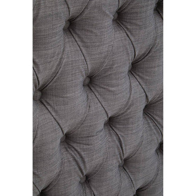 Orsina Parkside Grey Wingback Super King Headboard | Button Tufted