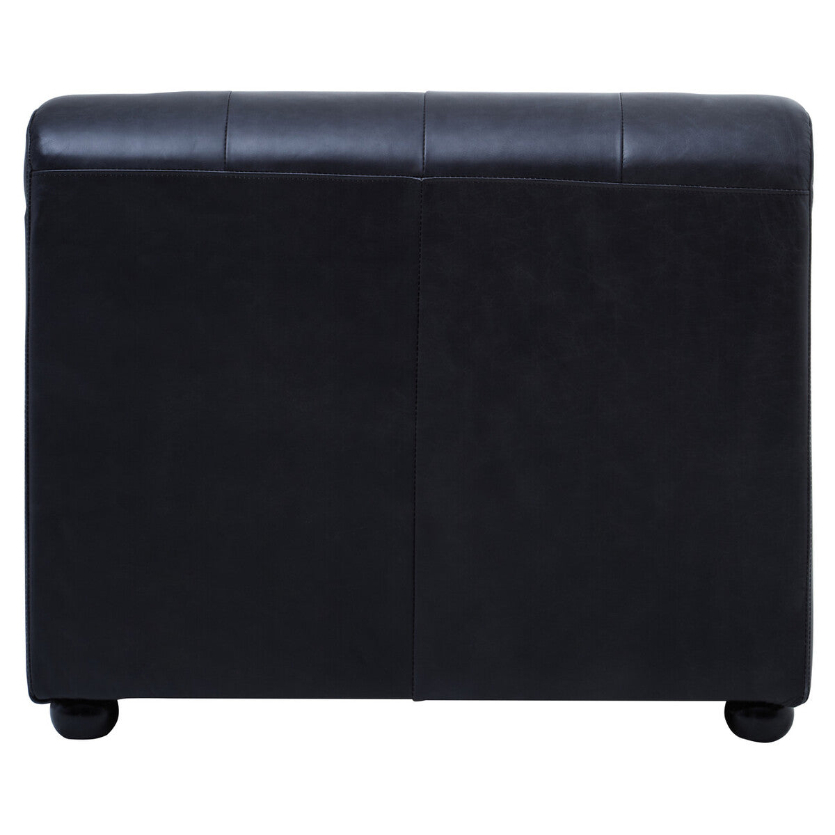 Orsina King Leather Modular Chaise Sofa | Left Arm - Antique Black