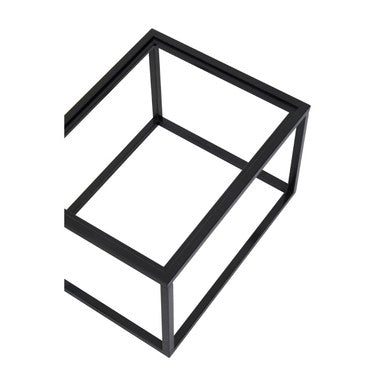 Orsina Celina Nesting Side Tables – Set of 2 Black & Gold Tray Tops