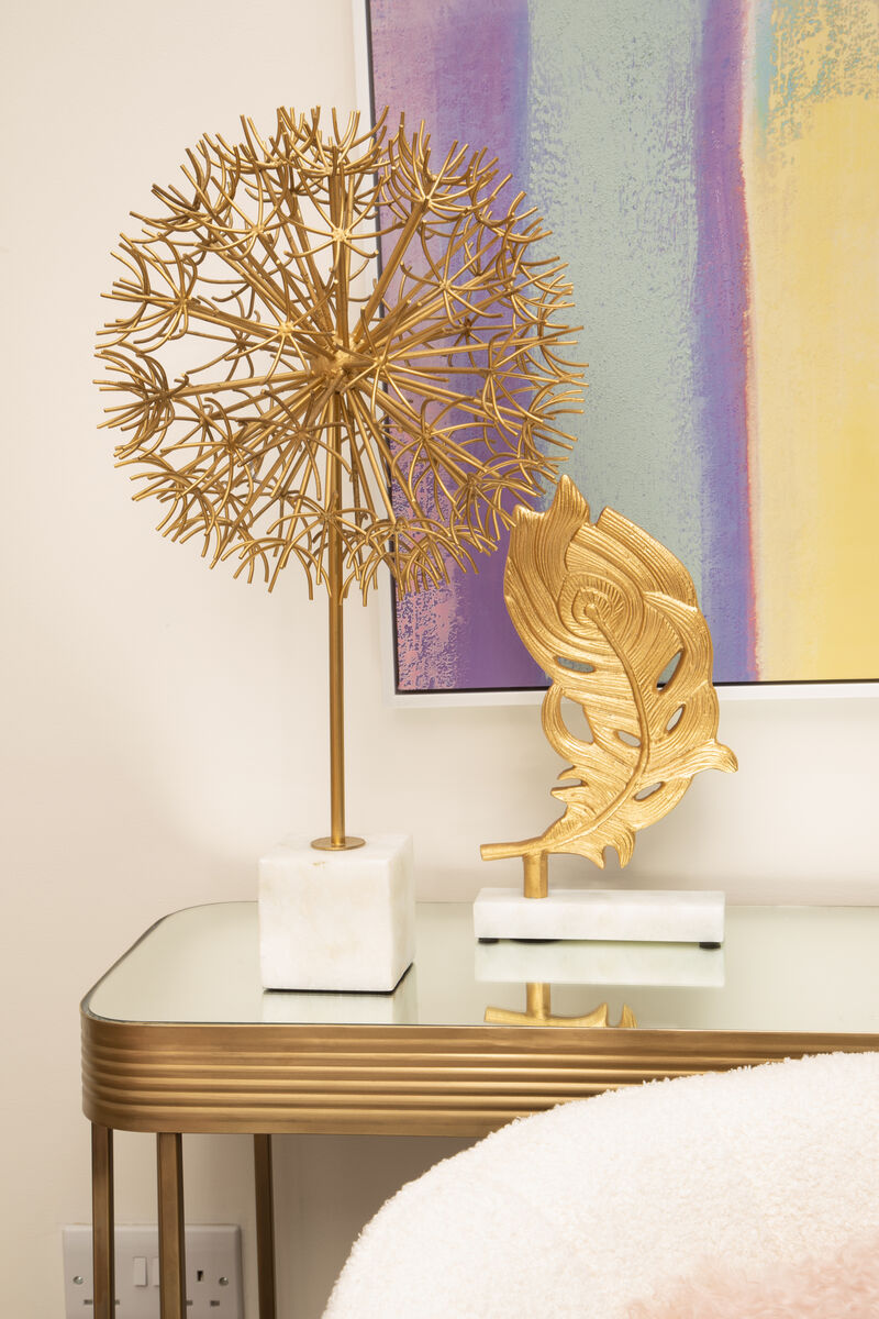 Orsina Ella Gold Console Table – Mirrored Top Stainless Steel Entryway