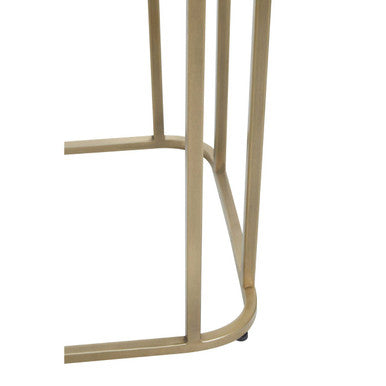 Orsina Ella Gold Console Table – Mirrored Top Stainless Steel Entryway